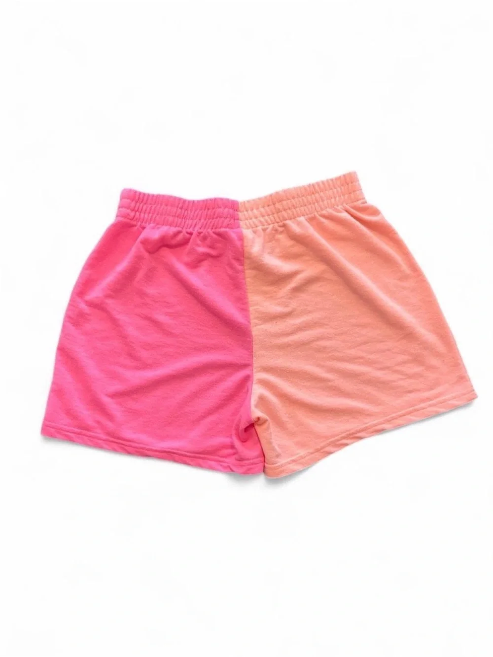 🩷$3 BUNDLED- Justice Two-Tone Peach & Hot Pink Athletic Shorts